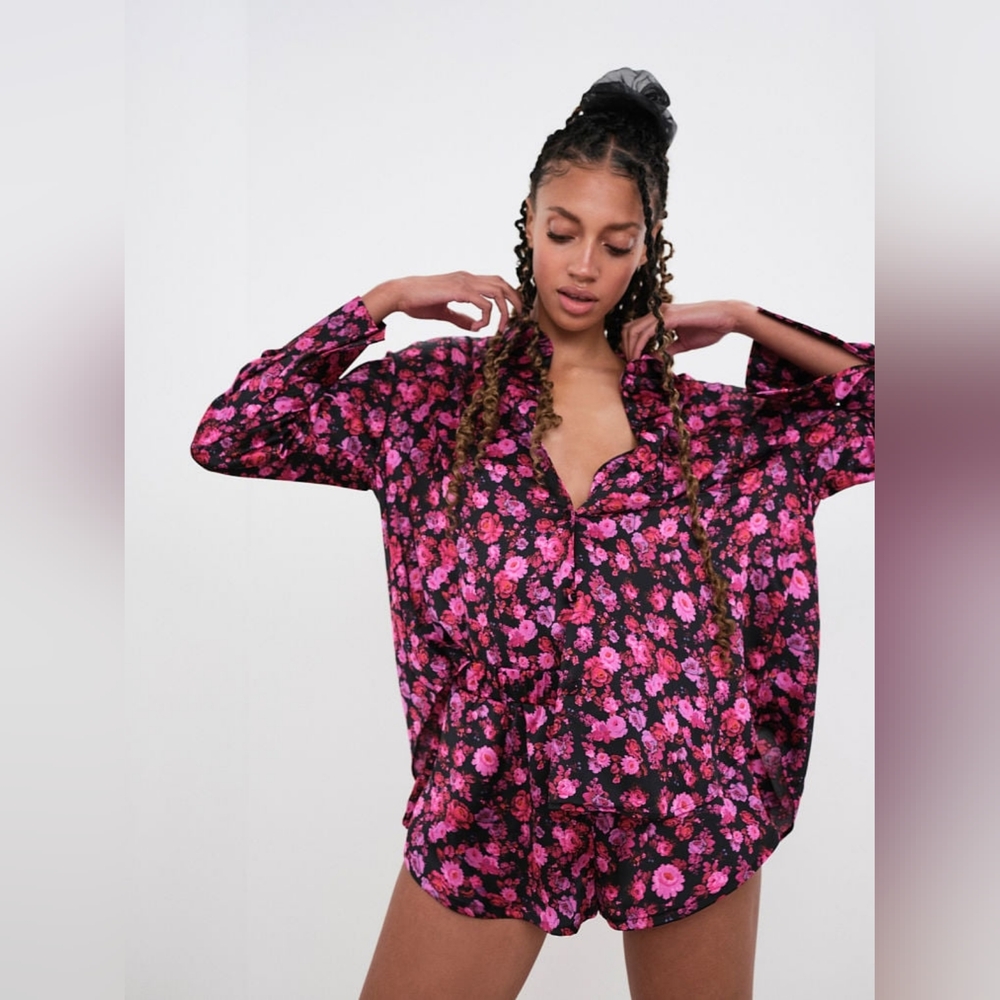 💕 For Love and Lemons Lola Long Sleeve Blouse Sleep Top 💕